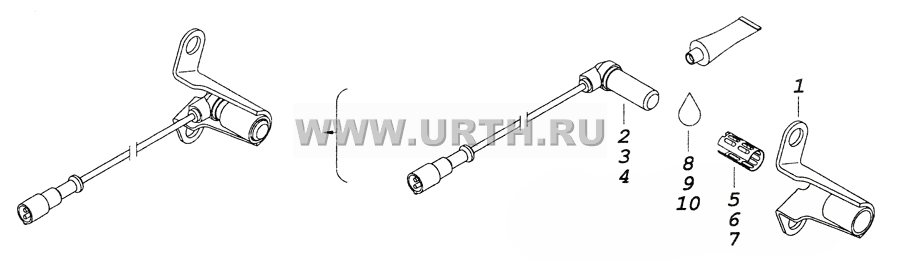 6520-3541110 Датчик скорости с кронштейном